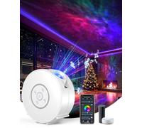 SUPPOU Proyector de Cielo Estrellado Inteligente con 6 Discos Planetarios, Altavoces Musicales Mejorados, Conexión Wi-Fi, Aplicación, Bluetooth, Ruido Blanco, Temporizador, Control por Voz, Regalo
