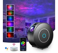 SUPPOU Proyector Estrellas LED,Galaxy Projector Starry Night Light, luz nocturna infantil,Lámpara Estrellada para Dormitorio y Proyector de Techo,Regalos Para Niños y Adultos (Negro)