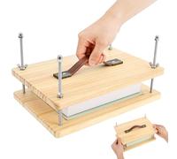 SUPPUIMNT Prensa de libros de madera, 29 x 19,9 cm, portátil, con accesorios completos, juego de herramientas para encuadernación, restauración, diseño de álbumes, encuadernación de flores, para