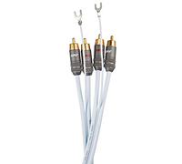 Cable fono analógico de 1 m Supra Cables Phono 2RCA-SC para pastillas MM y MC