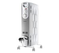 Supra Radiador de aceite ORSO 1500 – 1500W, 3 potencias, hasta 15 m², termostato mecánico, blanco