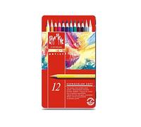 Caran Dache - Estaño de metal con 12 colores surtidos