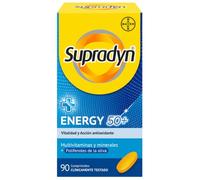 Supradyn Energy 50+ 90 comprimidos, con antioxidantes para +50 años | Complejo con 12 vitaminas, 9 minerales, polifenoles y antioxidantes para la vitalidad diaria