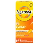 Supradyn Energy 60 Comprimidos con 13 vitaminas, 9 minerales y Coenzima Q10 | Multivitamínico con 13 vitaminas y 9 minerales; reduce el cansancio y mantiene tu energía diaria