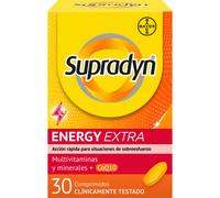 Supradyn Energy Extra Multivitaminas para Deportistas con Vitaminas, Minerales y Coenzima Q10, Ayuda a Activar y Mantener tu Energía y Vitalidad en Situaciones de Mayor Desgaste, 30 Comprimidos