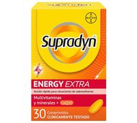 Supradyn Energy Extra Multivitaminas para Deportistas con Vitaminas, Minerales y Coenzima Q10, Ayuda a Activar y Mantener tu Energía y Vitalidad en Situaciones de Mayor Desgaste, 30 Comprimidos