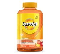 Bayer Multivitamínico Supradyn Energy gominolas con A,C,D,E,B6,B12, biotina y CoQ10 - 70 uds