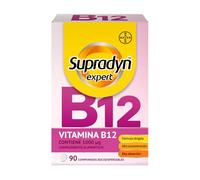 Supradyn Expert Vitamina B12 - 1000 µg Metilcobalamina Pura - 120 Comprimidos Sublinguales - Suplemento para Energía, Memoria, Cansancio, Sistema Nervioso, Glóbulos Rojos - Vegano, Sin Gluten