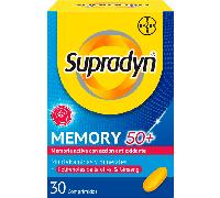 Bayer Multivitaminas Supradyn Memory 50+ – Memoria y concentración, Ginseng y Zinc, 30 comprimidos