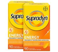 Supradyn Multivitaminas, Energy, 180 comprimidos, 6 Meses de Suministro, Complejo Vitaminico completo, Vitamina B12, B6, Coenzima q10, Sin Gluten y Sin Lactosa, Multivitaminico para hombres y mujeres