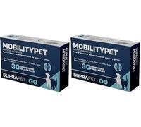 Suprapet MobilityPet para Perros y Gatos - Soporte para Huesos y Cartílago - Alimento complementario Natural con glucosamina Boswelia, condroitina, MSM y Garra del Diablo, Vitamina C (30 Comprimidos)