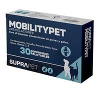 Suprapet MobilityPet para Perros y Gatos - Soporte para Huesos y Cartílago - Alimento complementario Natural con glucosamina Boswelia, condroitina, MSM y Garra del Diablo, Vitamina C (30 Comprimidos)