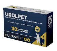 Suprapet Urolpet Perros y Gatos Cistitis y Vías Urinarias 30 Comprimidos - hasta 2 Meses de Suministro - para Próstata con Lespedeza, Arándano Rojo, Piña, té de Java.