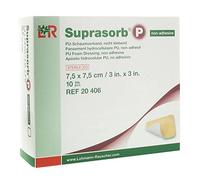 SUPRASORB P - Espuma de poliuretano (7,5 x 7,5 cm, no kl.20406, 10 unidades)