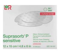 Suprasorb P Sensitive Border Apósito Multisite 12x15cm 10uds