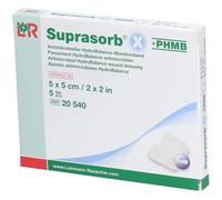 SUPRASORB X+PHMB COMPR 5X5CM 5