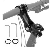 SUPRBIRD Potencia para Bicicleta 31.8mm*120mm Vástago de Bicicleta Ajustable de 60 Grados Vástago de Manillar Corto para Bicicleta de Montaña Bicicleta de Carretera MTB BMX Ciclismo