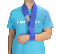 supregear Cabestrillo de Brazo, Arnés para Codo, Lesiones de Hombro, Desgarro de Manguito Rotador Para Roturas, Luxaciones, Distensiones y Fracturas para Hombres Mujeres, Azul