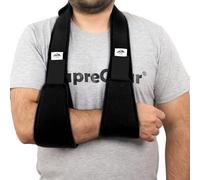 supregear Cabestrillo Inmovilizador de Hombro, Soporte Ligero y Cómodo para Lesiones, Fracturas, Luxaciones, Esguinces, Izquierdo/Derecho, Hombre Mujer, Negro