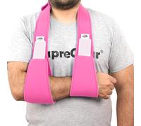 supregear Cabestrillo Inmovilizador de Hombro, Soporte Ligero y Cómodo para Lesiones, Fracturas, Luxaciones, Esguinces, Izquierdo/Derecho, Hombre Mujer, Rosado