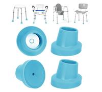 supregear Pies de Repuesto para Silla de Ducha Asiento de Baño, 2.86 cm I.D. Slope Almohadilla de Goma para Taburetes Transferencia Banco Bañera Antideslizante con Ventosa, 4PK