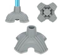 supregear Punta para Bastón, 19 mm Autoportante de Goma Antideslizante para Bastones de Paseo Plegables Bastones de Caminata, Almohadilla de Repuesto, 4 Puntas para Mayor Estabilidad