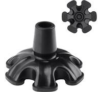supregear Tacos Muletas 16mm, Contera de Goma Negra para Muletas y Bastones, Virolas de Goma para Muletas con Arandela Metálica, Antideslizantes Autoestable Soporte
