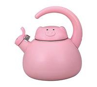 Supreme Housewares 71521 Hervidor silbante, acero inoxidable, cerdo rosa