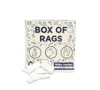 SupremePlus Trapos de punto blancos reciclados, solución de limpieza definitiva para el hogar, taller y uso industrial. Altamente absorbente, baja pelusa y perfecto para el mantenimiento (caja de 10