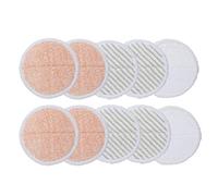 Supremery 10x Almohadillas de Limpieza de Microfibra Compatible con Bissell Spinwave 20522 2240N 2039A trapeadores (4X Naranja + 4X Gris + 2X Blanco)