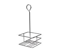 Supreminox Juego de Aceite y vinagre Personalizable con 4 cavidades, Acero Inoxidable, Multicolor, 30 x 30 x 30 cm