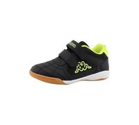 Supremo - Kappa Jungen 95k0233002 Zapatillas Deportivas, Black Neon Yellow, 25 EU
