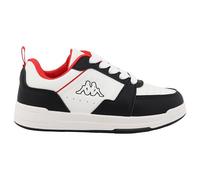 Supremo - Kappa Zapatillas para niña 95k0603001, Blanco Rojo Negro, 32 EU