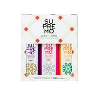 Supremo | Pack 3 Aceite de Oliva Virgen Extra Variedades Picual, Arbosana y Hojiblanca - 3 Botellas de 100 ml