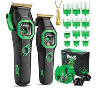 SUPRENT Cortapelos Profesional para Hombre, Motor V10 Vector de 13000 RPM | 12 Peines limitadores, Recortador de Barba y Cabello, Kit de Corte Electrónico,Regalo para Hombre