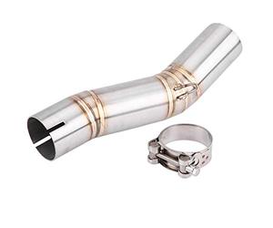 Supresor Catalizador Gsxr, Qiilu Pipe Tubo de escape Moto Sistema de escape completo Vent Middle Pipe Link Connect para GSX- R600/GSX-R750(K7)