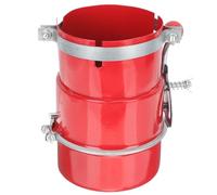 Supresor de Chispas para Escape 110mm de Acero al Carbono para Camión | Abrazadera Ignífuga, Rojo, para Vehículos Pesados, Tubo de Escape, Coche