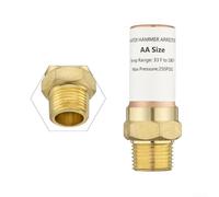 Supresor de martillo de agua de acero inoxidable 1/2 NPT para fontanería residencial con resistencia al desgaste y necesidades mínimas de mantenimiento (1 unidad)