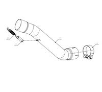 Supresores de catalizador Mivv en acero inox. para KAWASAKI ZX-10 R / RR 08-10