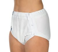Suprima 1250 - Calzoncillos de PVC con botones (unisex) transparente-azul M