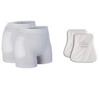 Suprima 1495 - Juego de protectores de cadera unisex con almohadillas lavables