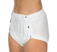 Suprima Braguitas de PVC para incontinencia con botones, art. 1-249-040 (unisex), talla S, color leche