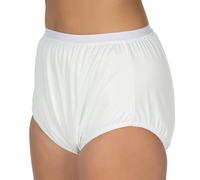 Suprima Braguitas para incontinencia de poliuretano con forro interior, talla 42, color blanco