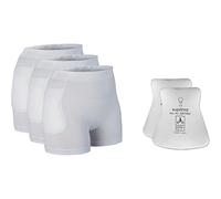 Suprima - Juego de protectores de cadera (3 unidades de 1-4900 y 1 unidad de 2007), color blanco
