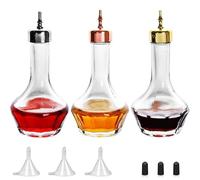 SuproBarware Bitters Bottle - Juego de botellas de vidrio con tablero superior de 1.7 onzas, herramienta profesional de bar para cóctel, ideal para camarero, bar en casa (3)