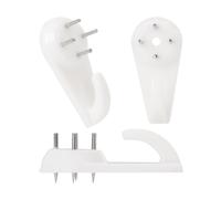 Suprom 30 ganchos de pared de hormigón, colgadores de cuadros sin rastro para madera, estuco, yeso, pared dura, no daña ni perfora, ganchos para colgar cuadros, obras de arte, relojes