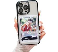 SUPRPETRIX Funda para iPhone compatible con todos los TCG, tarjetas de intercambio, deportes, una pieza, Magic The Gathering y más (negro, iPhone Air)