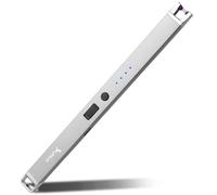 SUPRUS Encendedor eléctrico Arc Resistente al viento USB Sin llama Encendedor recargable con cerradura de seguridad para vela