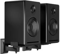 suptek 2 Soporte de Pared para Altavoces, Universal Soporte Altavoces por Bose/Edifier/Hivi/JBL/Sony, Capacidad de Carga de hasta 25kg, Incline hacia Arriba y hacia Abajo & Gire - SPM201 (Negro, XL)