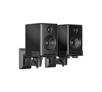 suptek 2 Soporte de Pared para Altavoces, Universal Soporte Altavoces por Bose/Edifier/Hivi/JBL/Sony, Capacidad de Carga de hasta 25kg, Incline hacia Arriba y hacia Abajo & Gire - SPM201 (Negro, M)